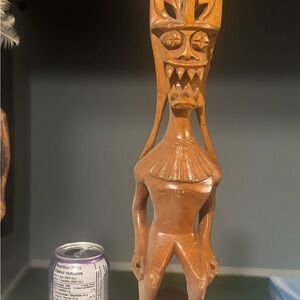 Wood carved  tikki demon